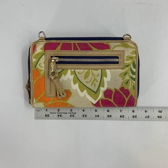 Spartina 449 Women's Floral Pink Carson Cottage Yacht Club Wallet - Picture 9 of 10